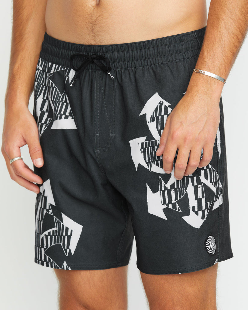 Unite Stoney Trunk 17" Boardshorts - BLACK