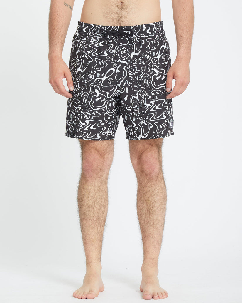 Filip Rygalski Smile Trunk 17" Boardshorts - BLACK