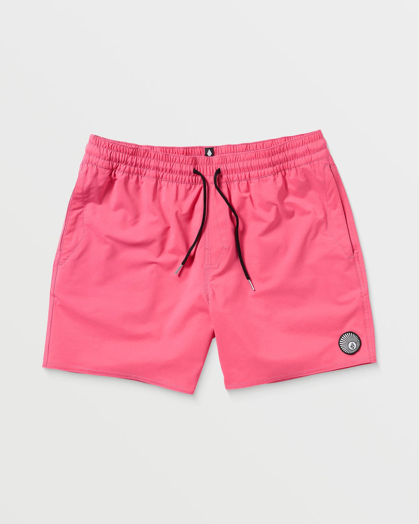 Lido Solid Trunk 16" Boardshorts - NEON PINK