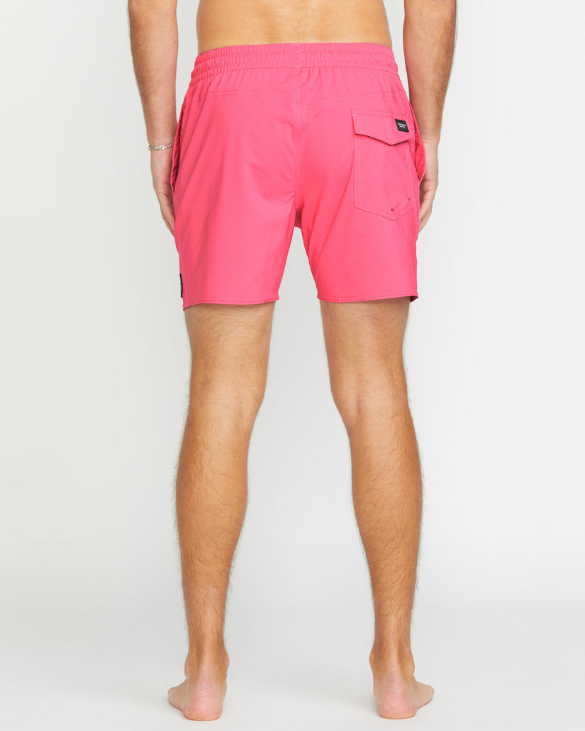 Lido Solid Trunk 16" Boardshorts - NEON PINK
