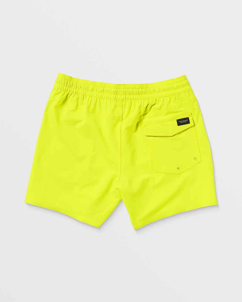Lido Solid Trunk 16" Boardshorts - TENNIS BALL