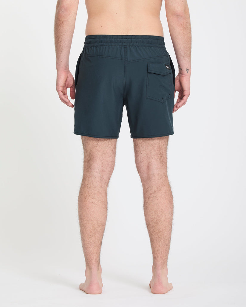 Lido Solid Trunk 16" Boardshorts - Midnight Blue