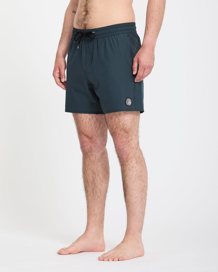 Lido Solid Trunk 16" Boardshorts - Midnight Blue