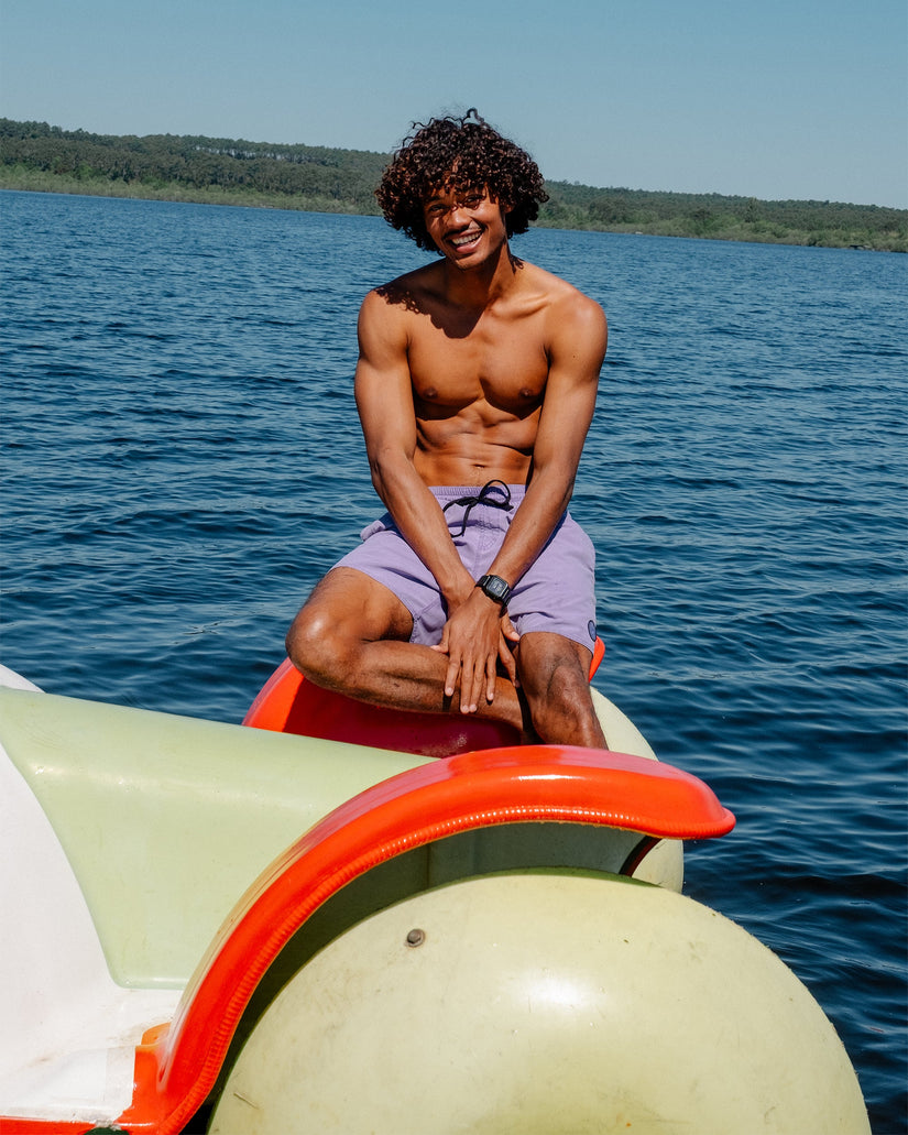 Center Trunk 17" Boardshorts - Violet