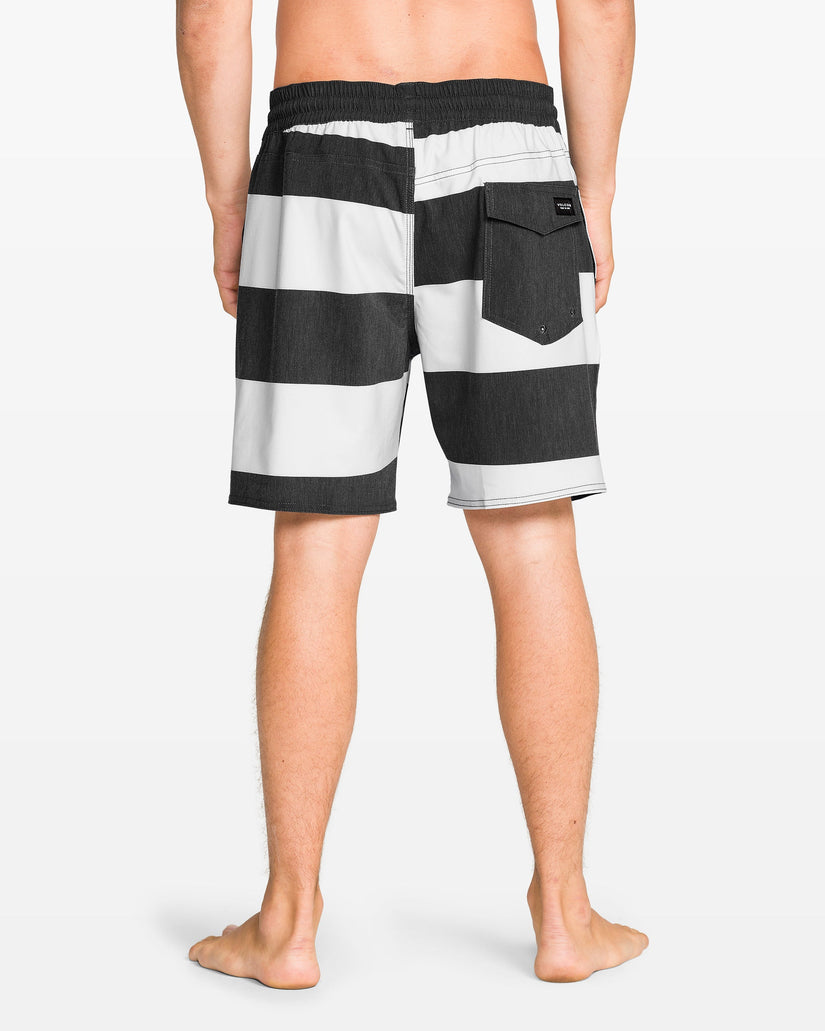 Psyche Cotton Trunk 17" Boardshorts - Black