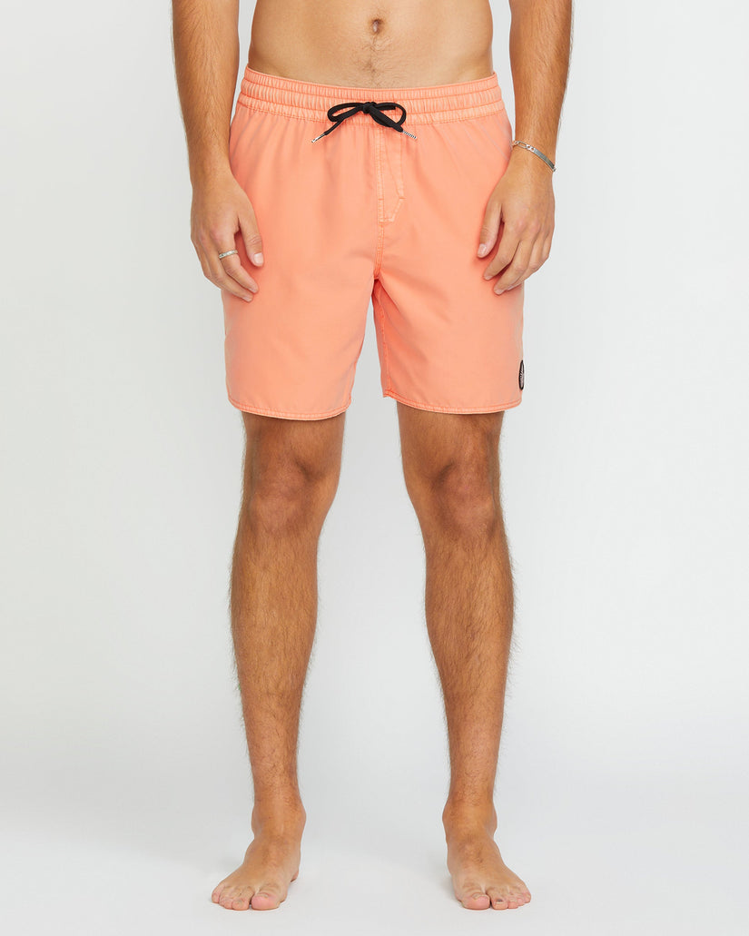 Center Trunk 17" Boardshorts - PALE PEACH