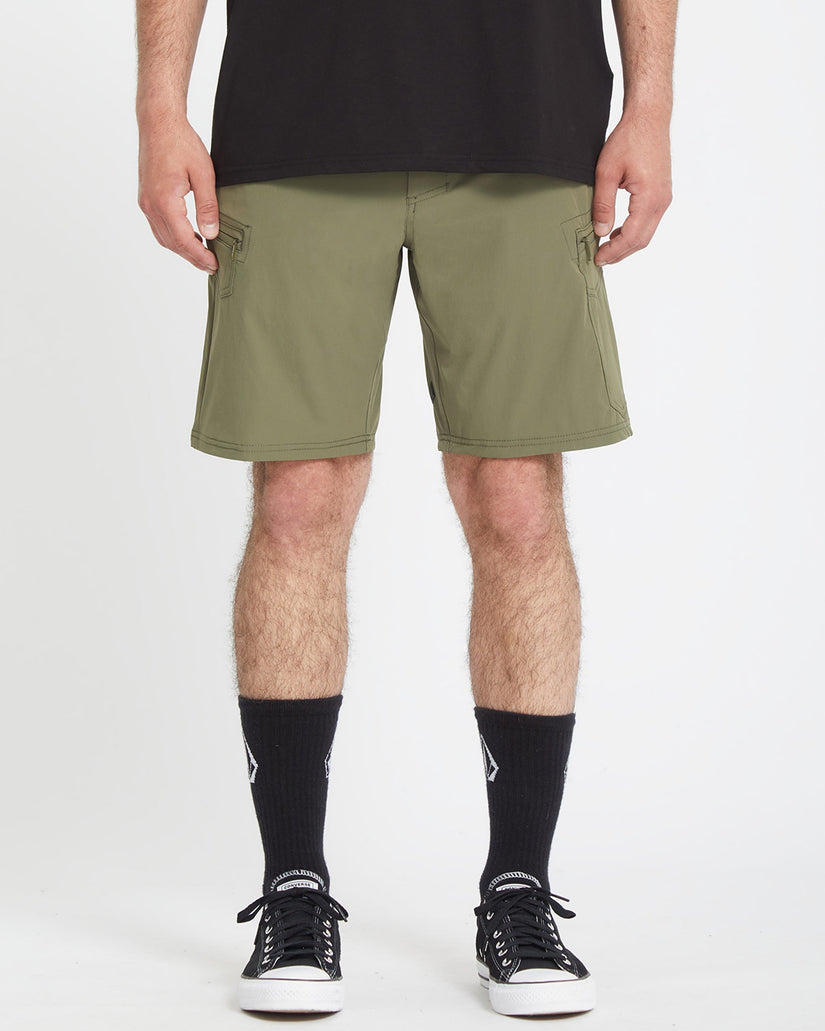 Cashed In Cargo 20" Hybrid Shorts - WINTERMOSS