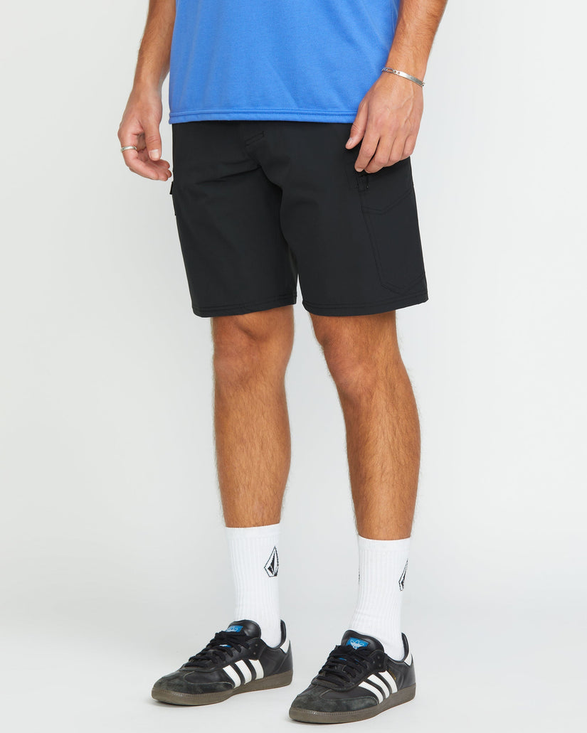 Cashed In Cargo 20" Hybrid-Shorts - Black