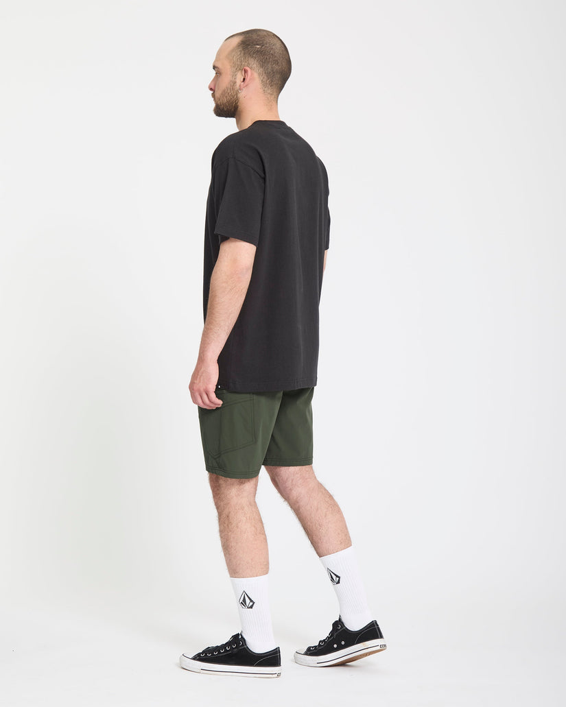 Cashed In Cargo 20" Hybrid-Shorts - Squadron Green