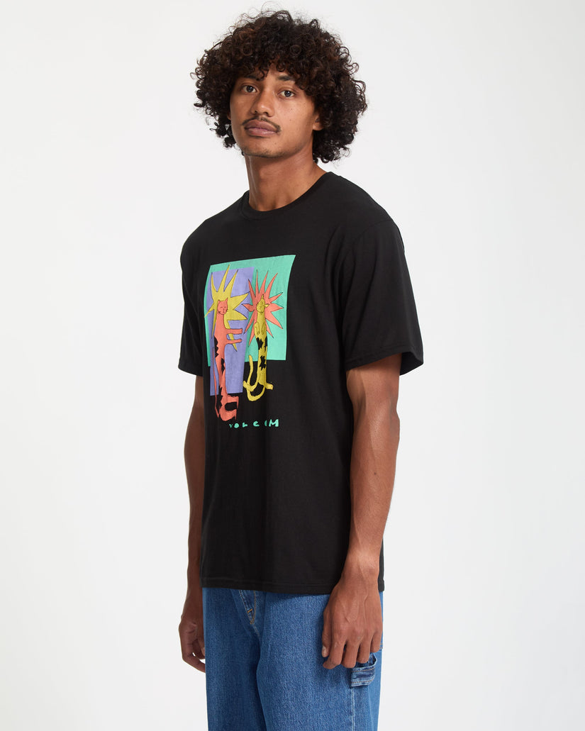 Longo Cats T-Shirt - Black