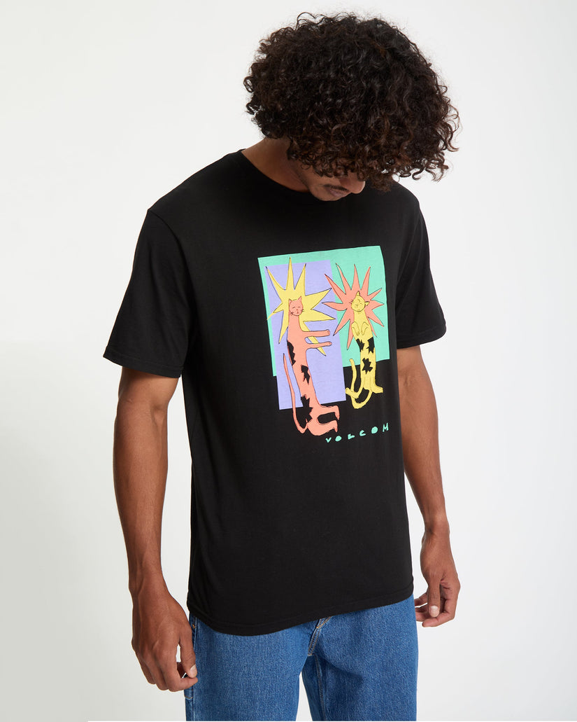 Longo Cats T-Shirt - Black