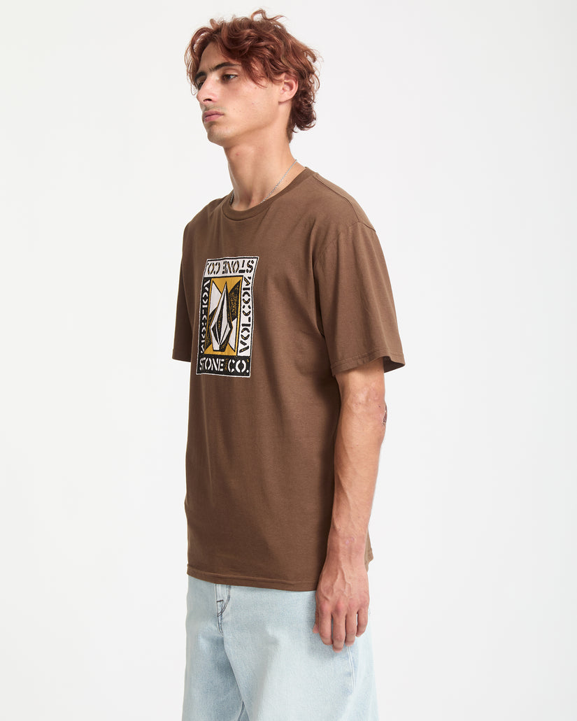 Angle Iron T-Shirt - Brown Stone