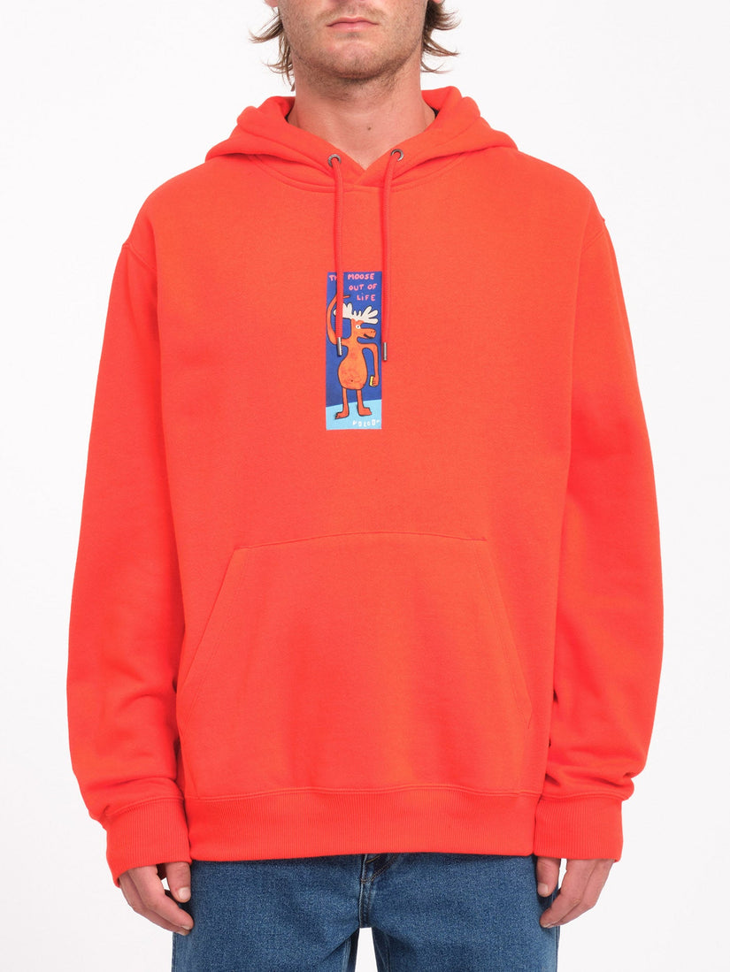 Olivmoose Hoodie - Bright Red