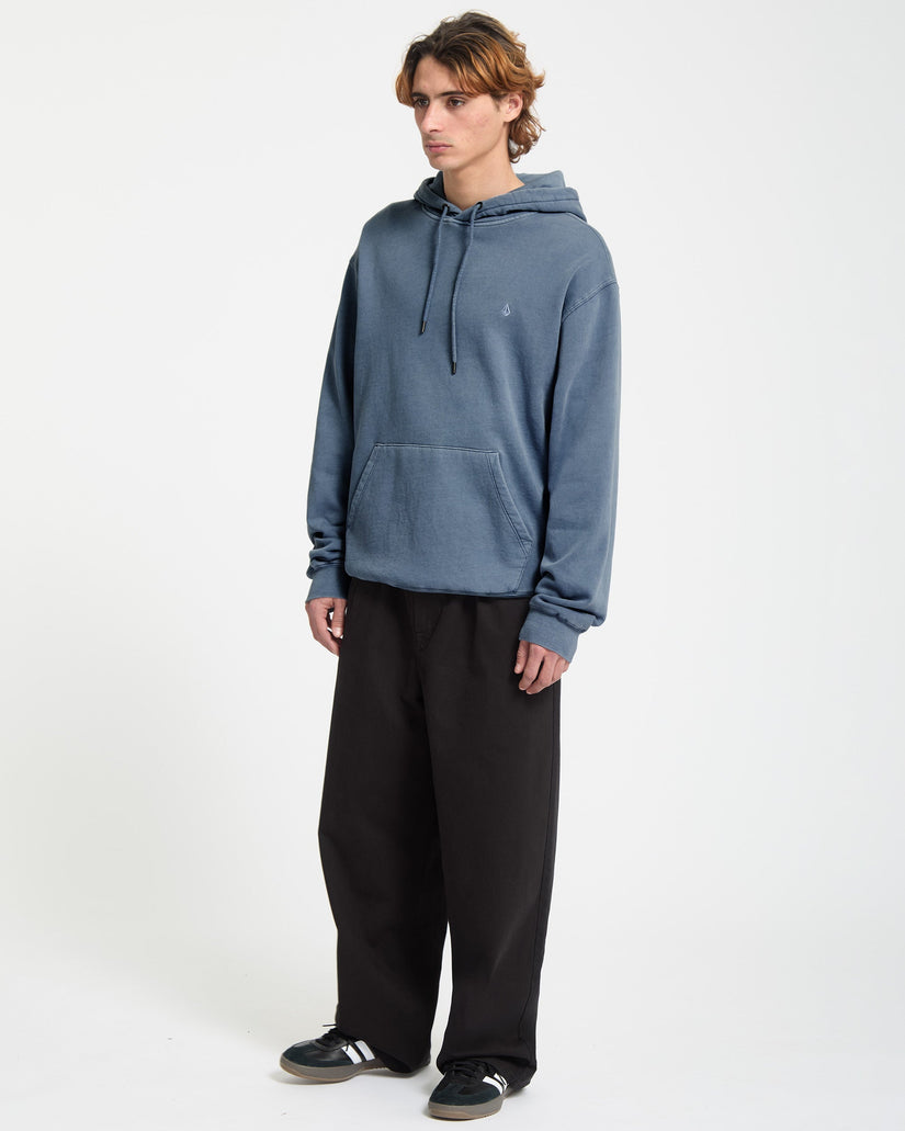 Single Stone Fleece-Hoodie - Blue Wash