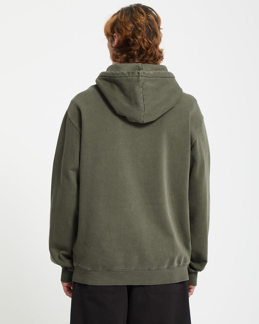 Single Stone Fleece-Hoodie - Dark Olive