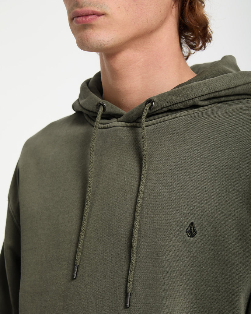 Single Stone Fleece-Hoodie - Dark Olive