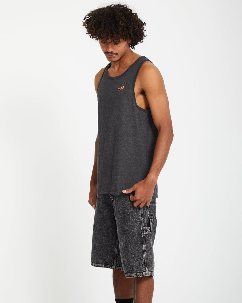 Pistol Stone Tanktop - HEATHER BLACK