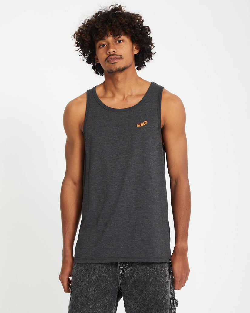Pistol Stone Tanktop - HEATHER BLACK