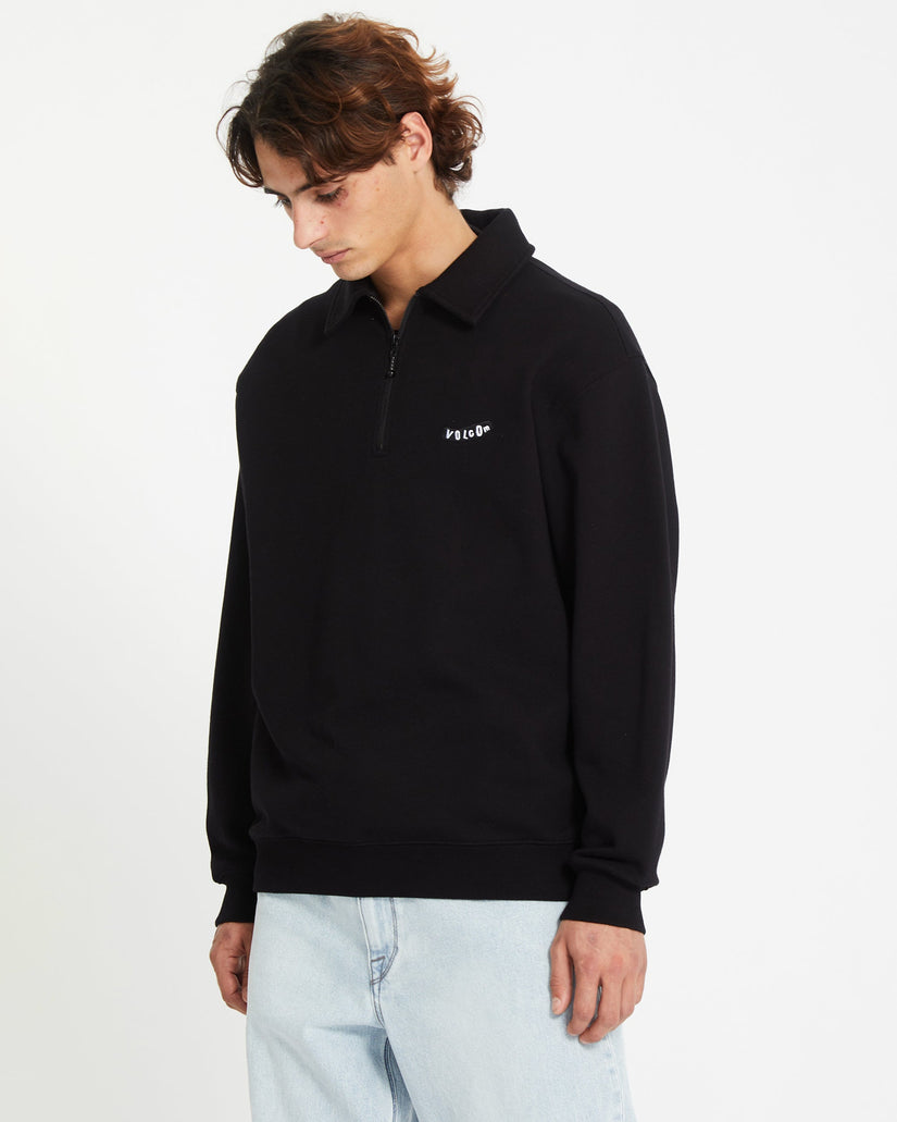 Nevermine Terry Pullover - BLACK