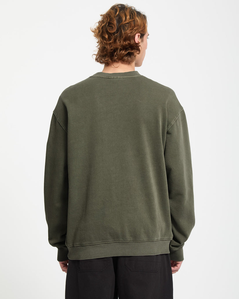 Single Stone Fleece-Sweatshirt - Dark Olive