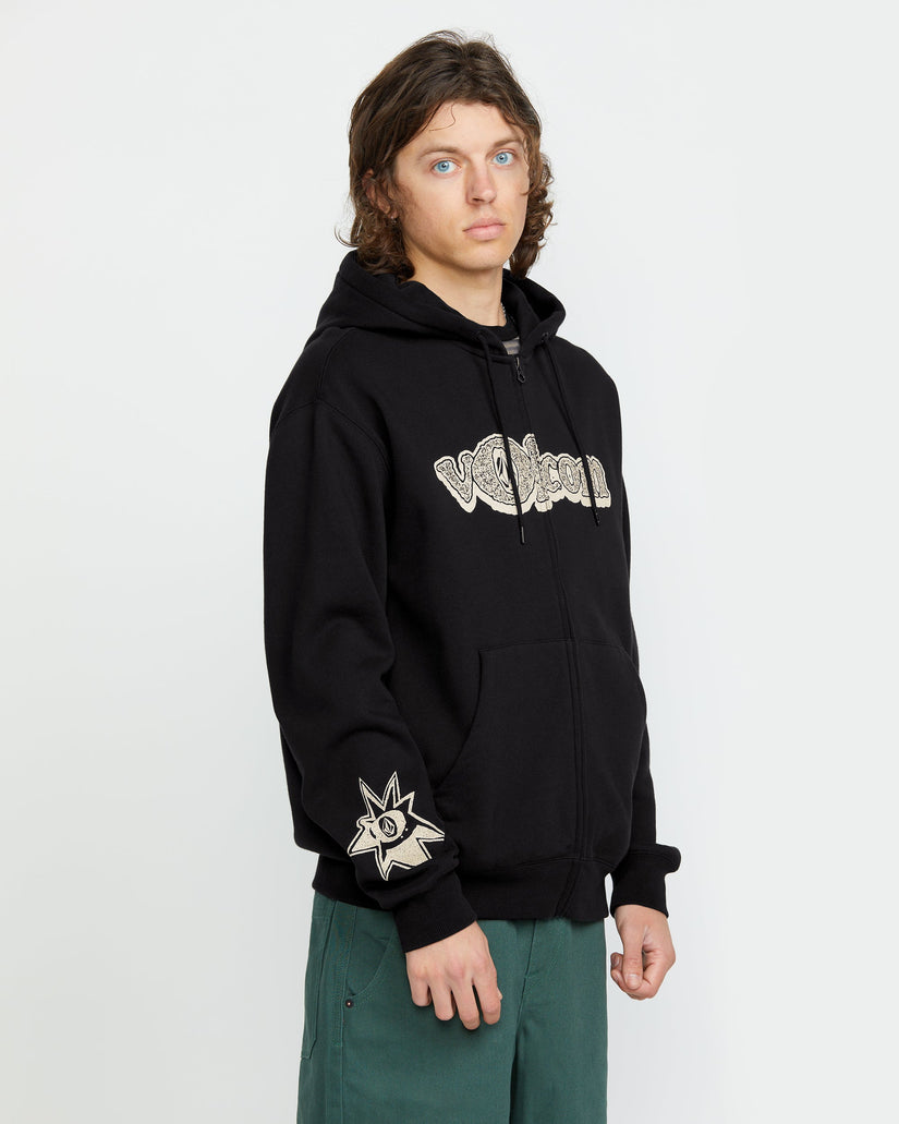 Volcom Ent Full Zip Kapuzenpullover - BLACK
