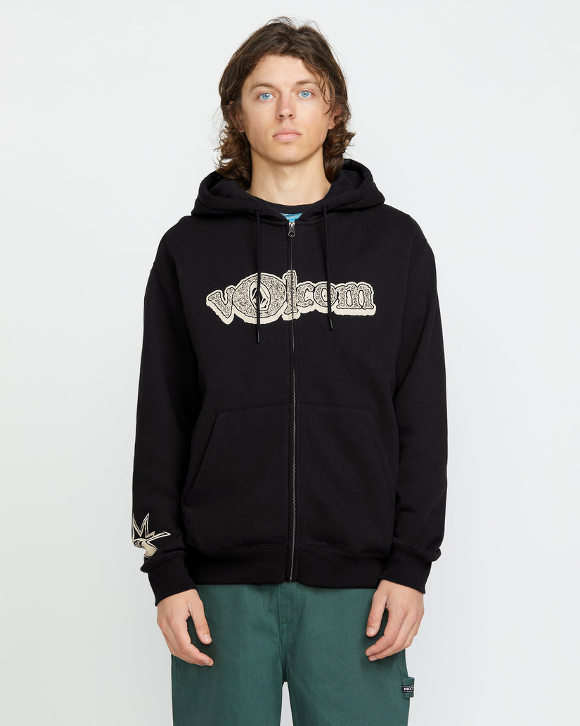 Volcom Ent Full Zip Kapuzenpullover - BLACK