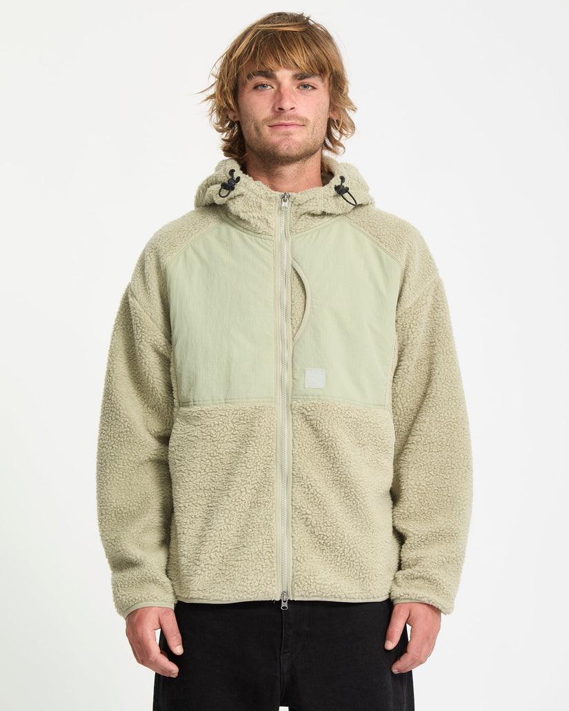 Nomaa Sherpa Kapuzenjacke - Green Tea