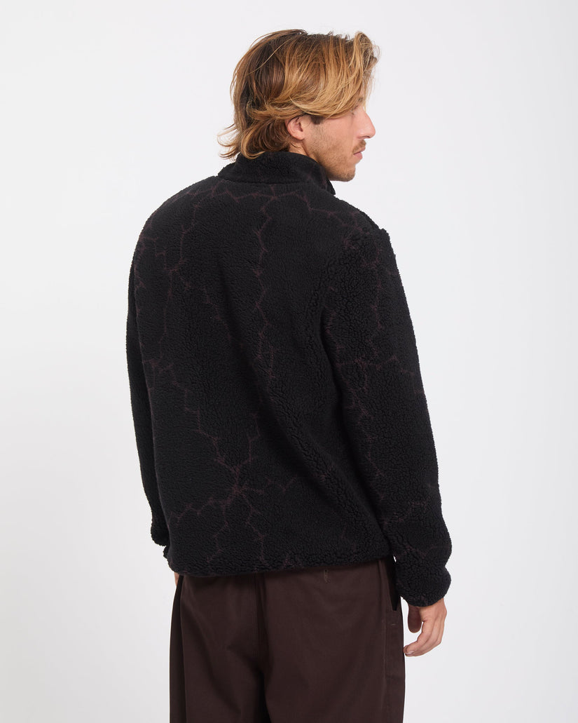 Storm Stone Zip Sherpa Jacke - Raisin