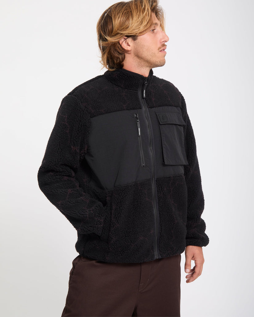 Storm Stone Zip Sherpa Jacke - Raisin