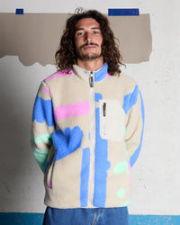 Carrau Fuzzar Zip Sherpa Jacke - Multi
