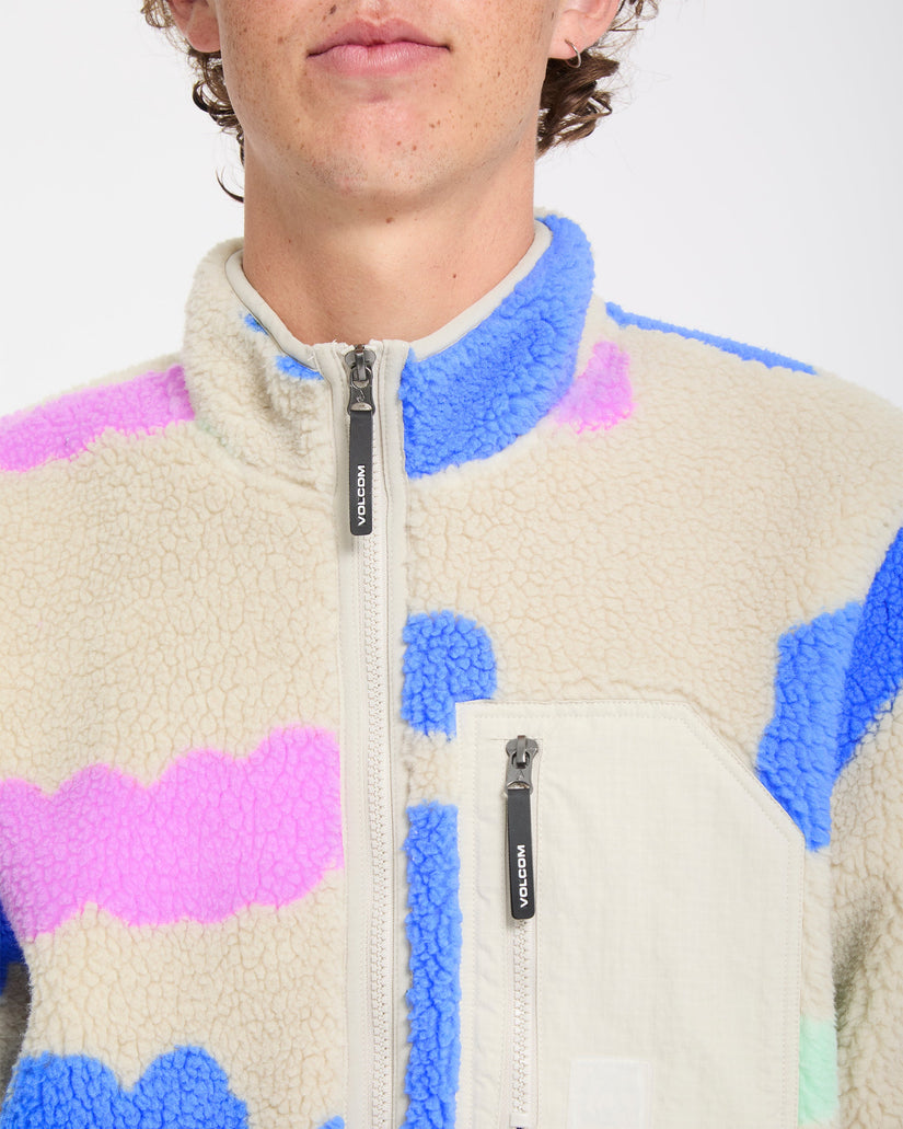 Carrau Fuzzar Zip Sherpa Jacke - Multi
