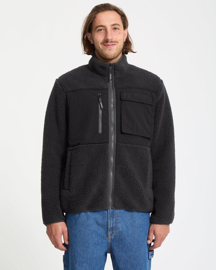 Storm Stone Zip Sweatshirt - Asphalt Black