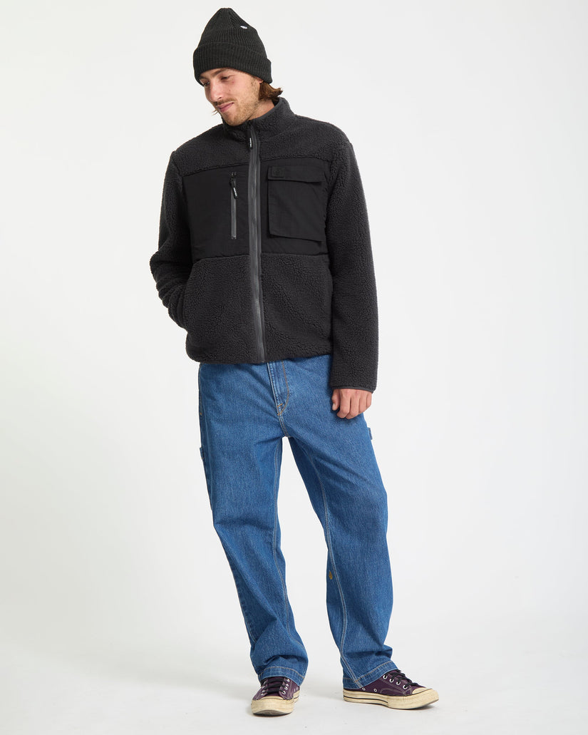 Storm Stone Zip Sweatshirt - Asphalt Black