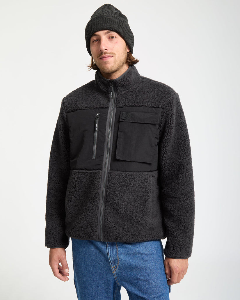 Storm Stone Zip Sweatshirt - Asphalt Black
