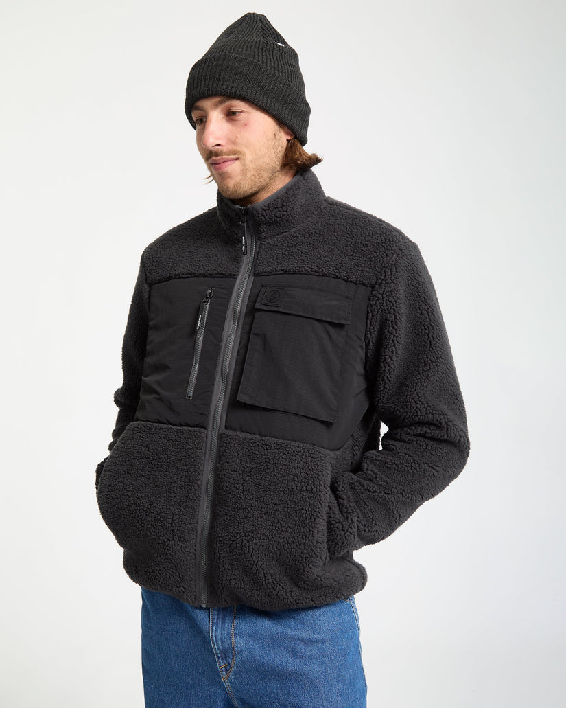Storm Stone Zip Sweatshirt - Asphalt Black