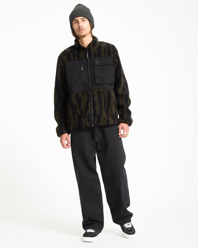 Storm Stone Zip Sweatshirt - Sage Leaf