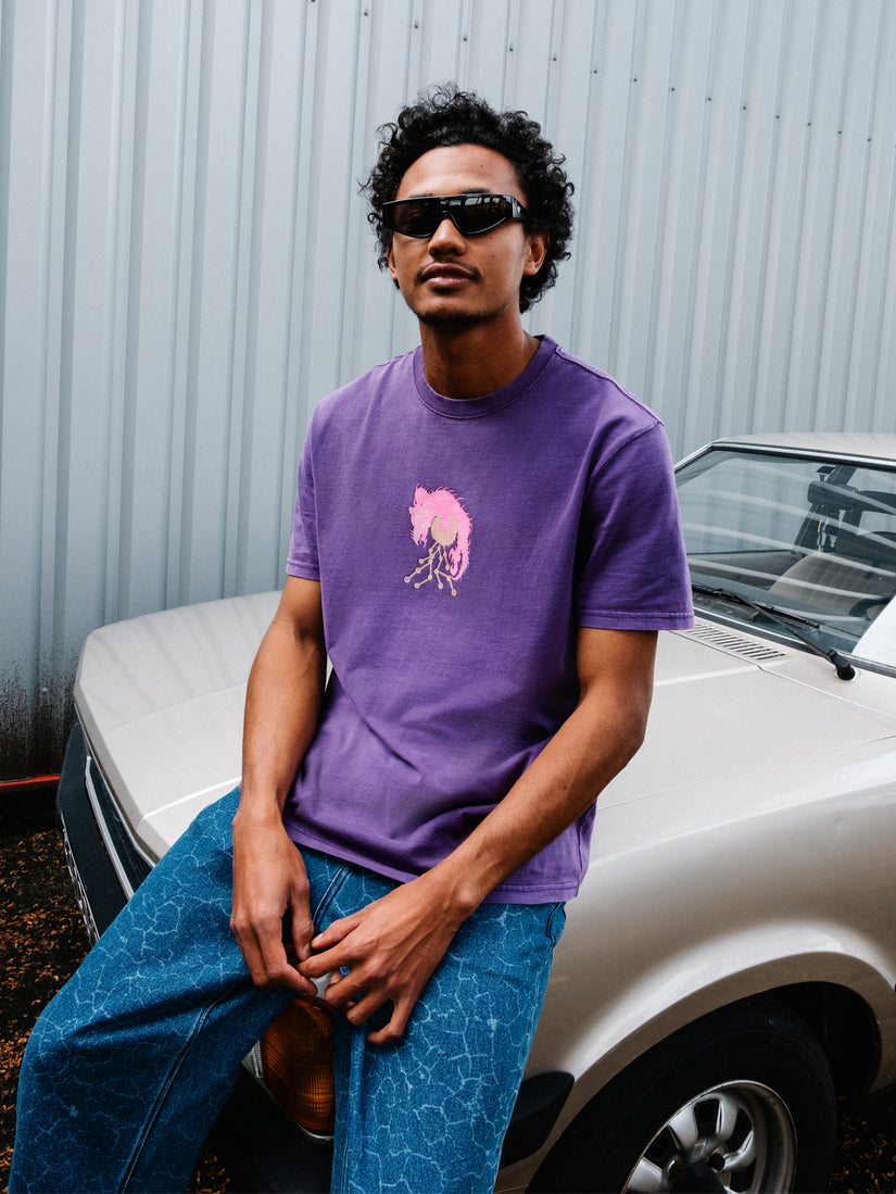 Tetsunori 3 T-shirt - DEEP PURPLE