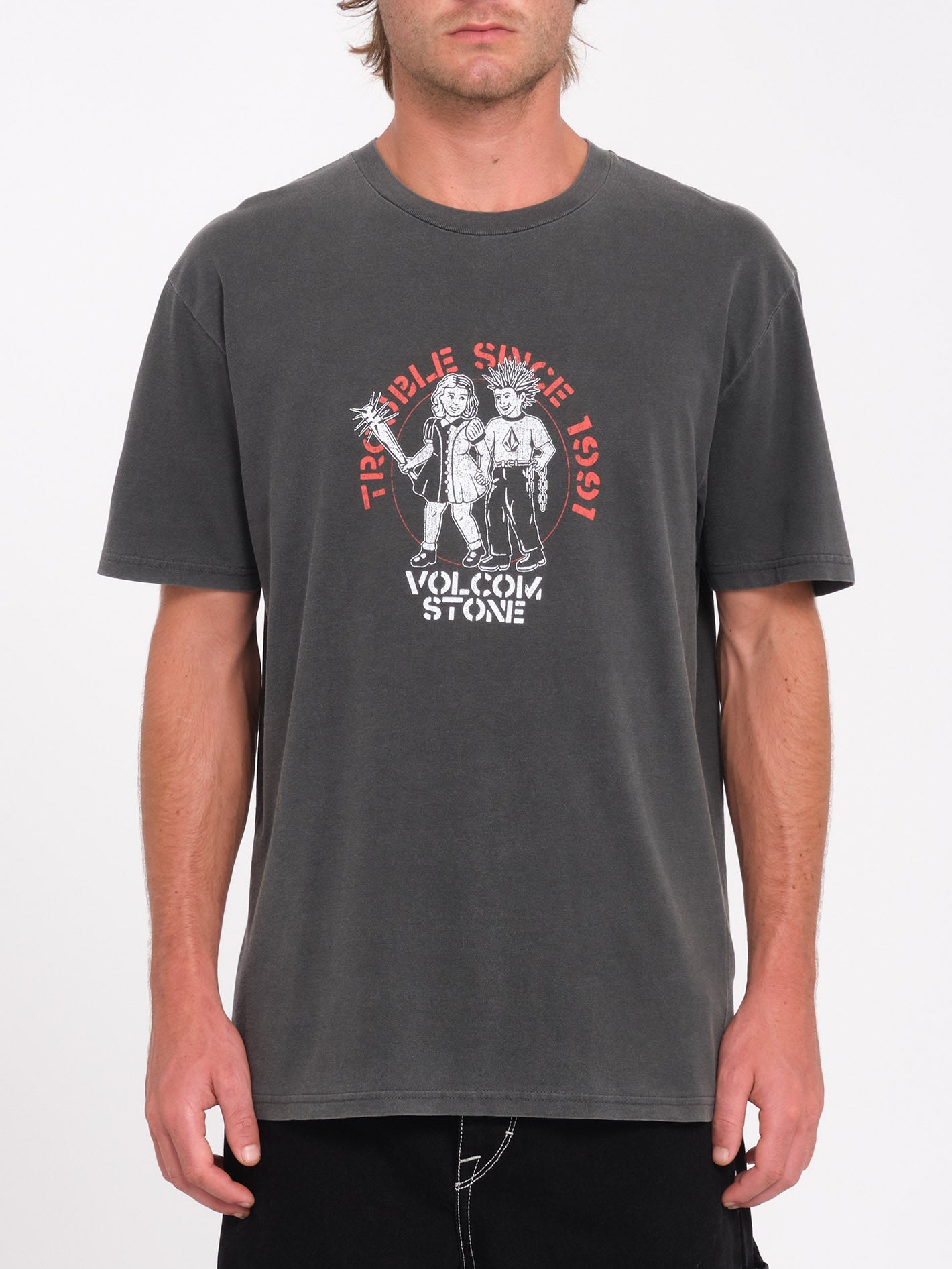 Trouble Couple T-Shirt- Black