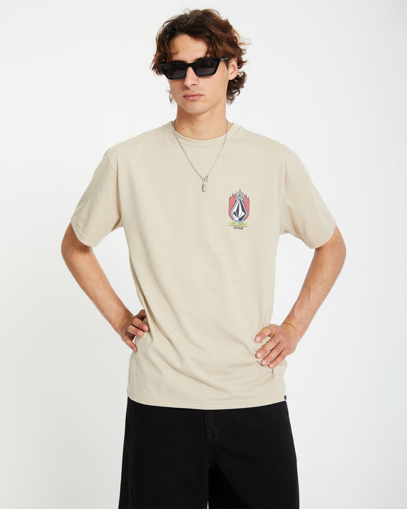 Draggin Stone T-shirt - LIGHT KHAKI