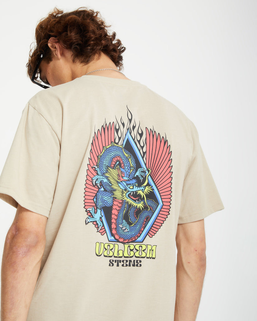 Draggin Stone T-shirt - LIGHT KHAKI