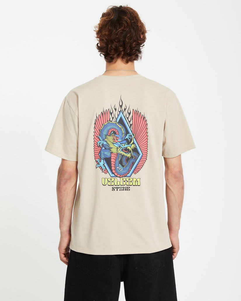 Draggin Stone T-shirt - LIGHT KHAKI