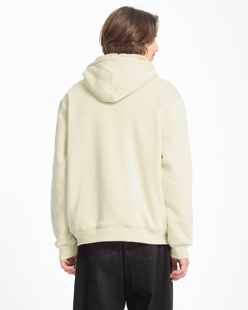 Single Stone Gefütterter Zip Hoodie - Light Beige
