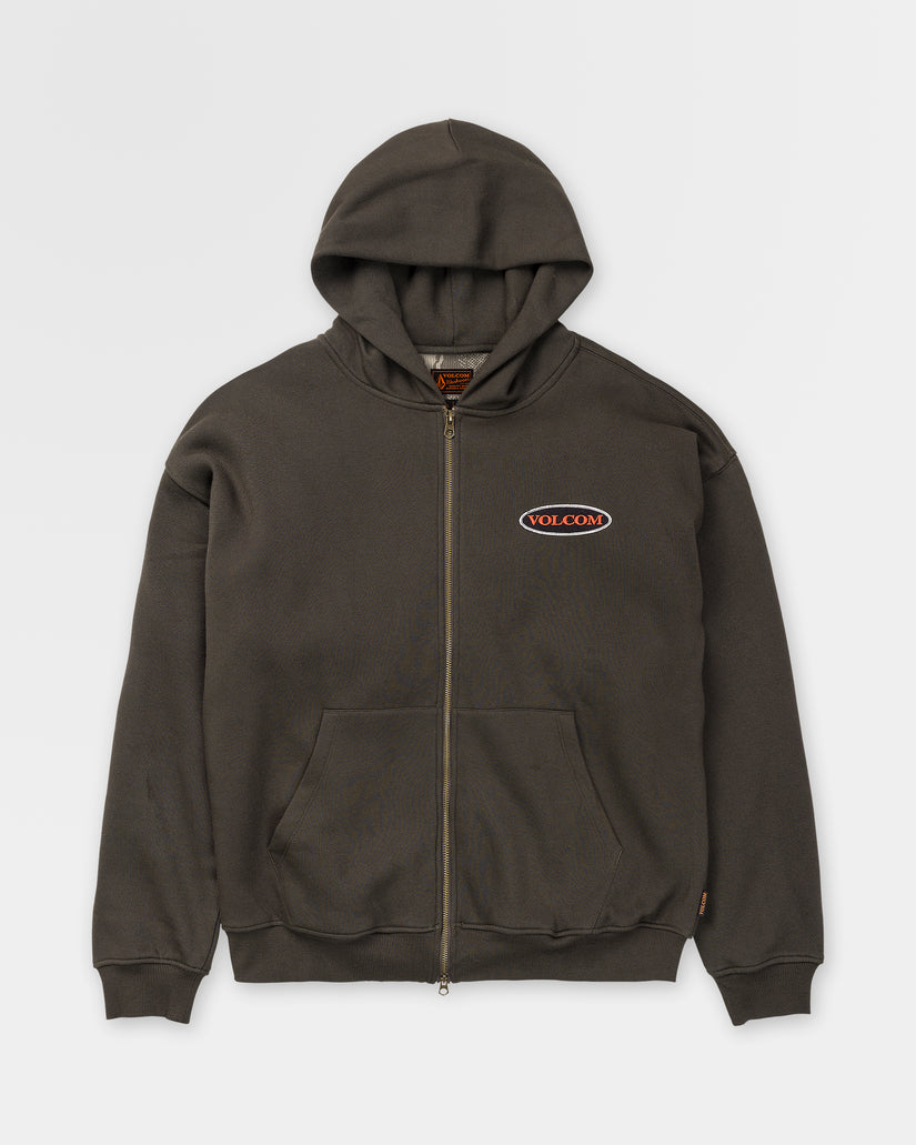 Driggs Zip Up Hoodie - Rinsed Black