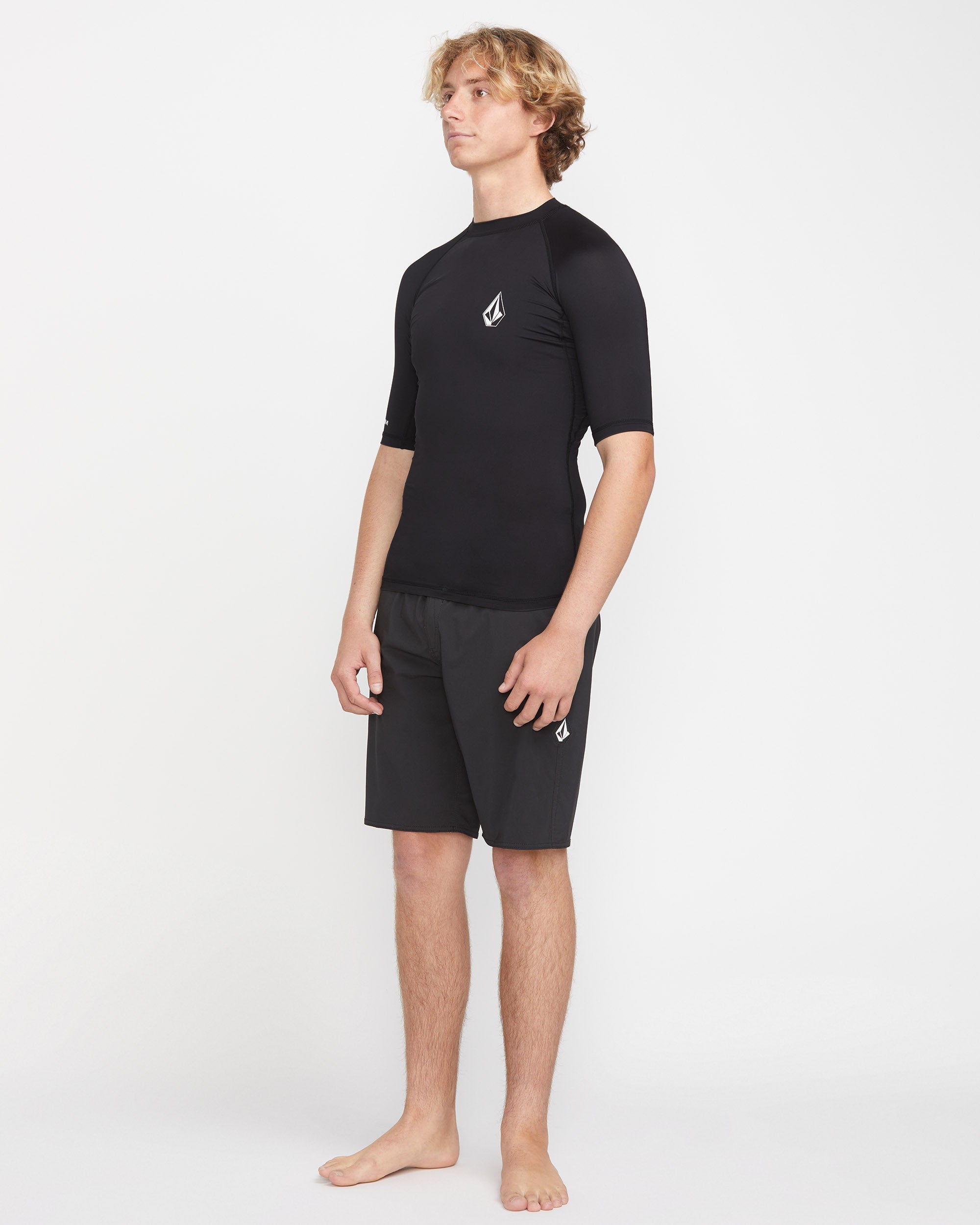 Volcom Jungen Lido Rash Guard Hemd, Langärmlig – UV-Schutz 50+, Aus Weichem Stretch-Material