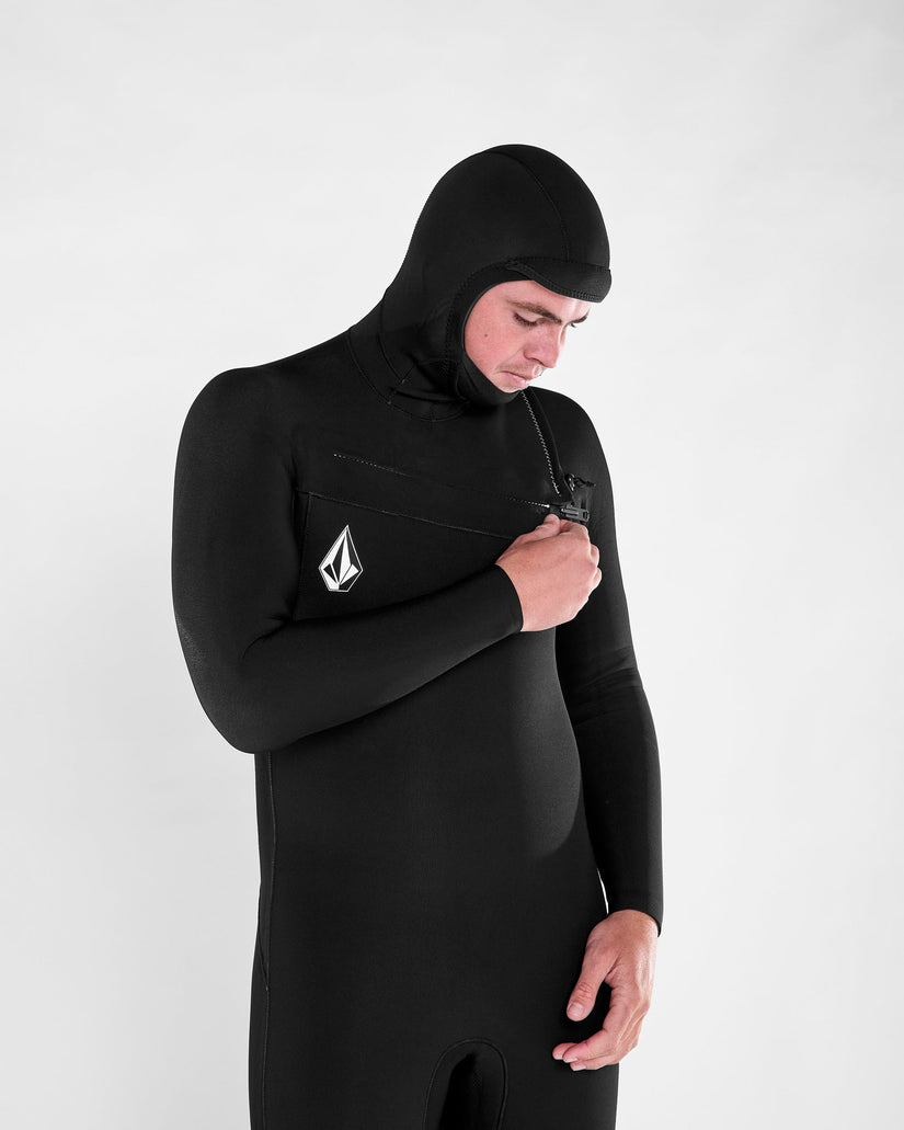 Modulator 4/3Mm Hooded Chest Zip Neoprenanzug - Black