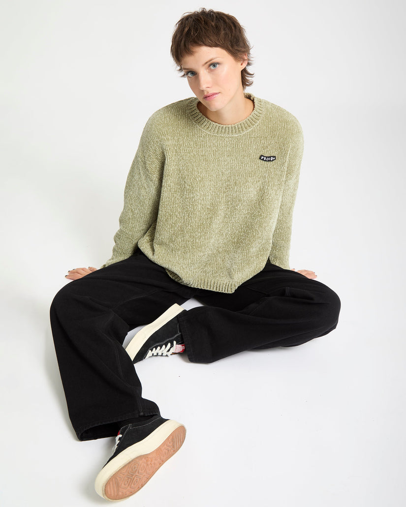 Bubble Tease Pullover - Green Tea