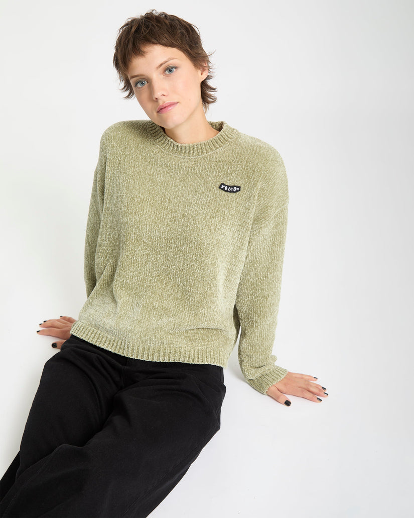 Bubble Tease Pullover - Green Tea