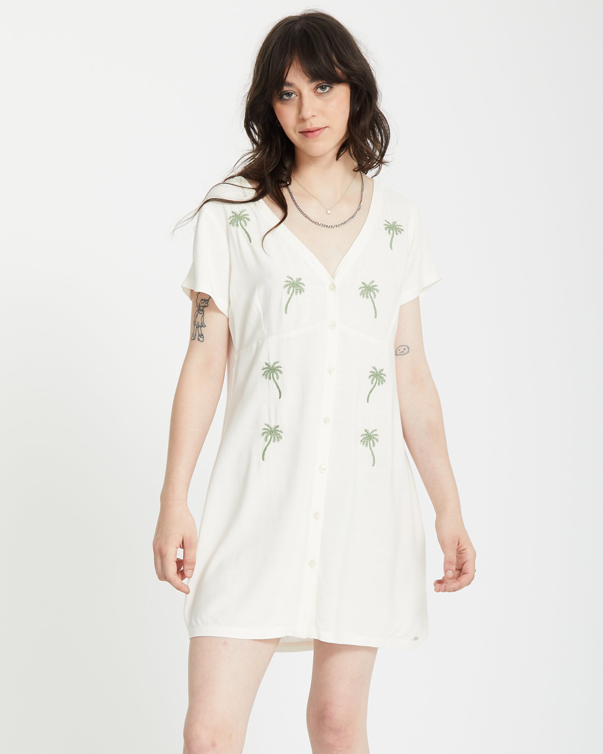 Crunk Punk Kleid - BONE