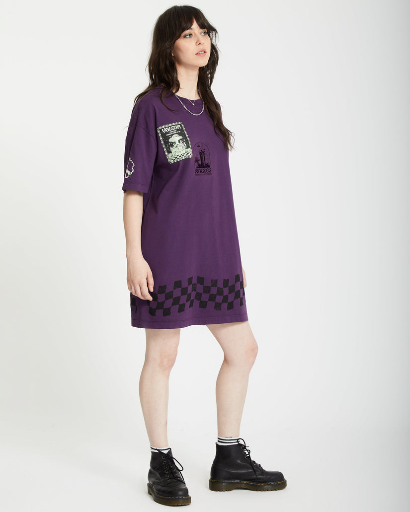 Filip Rygalski Tee Kleid - GRAPE ROYALE