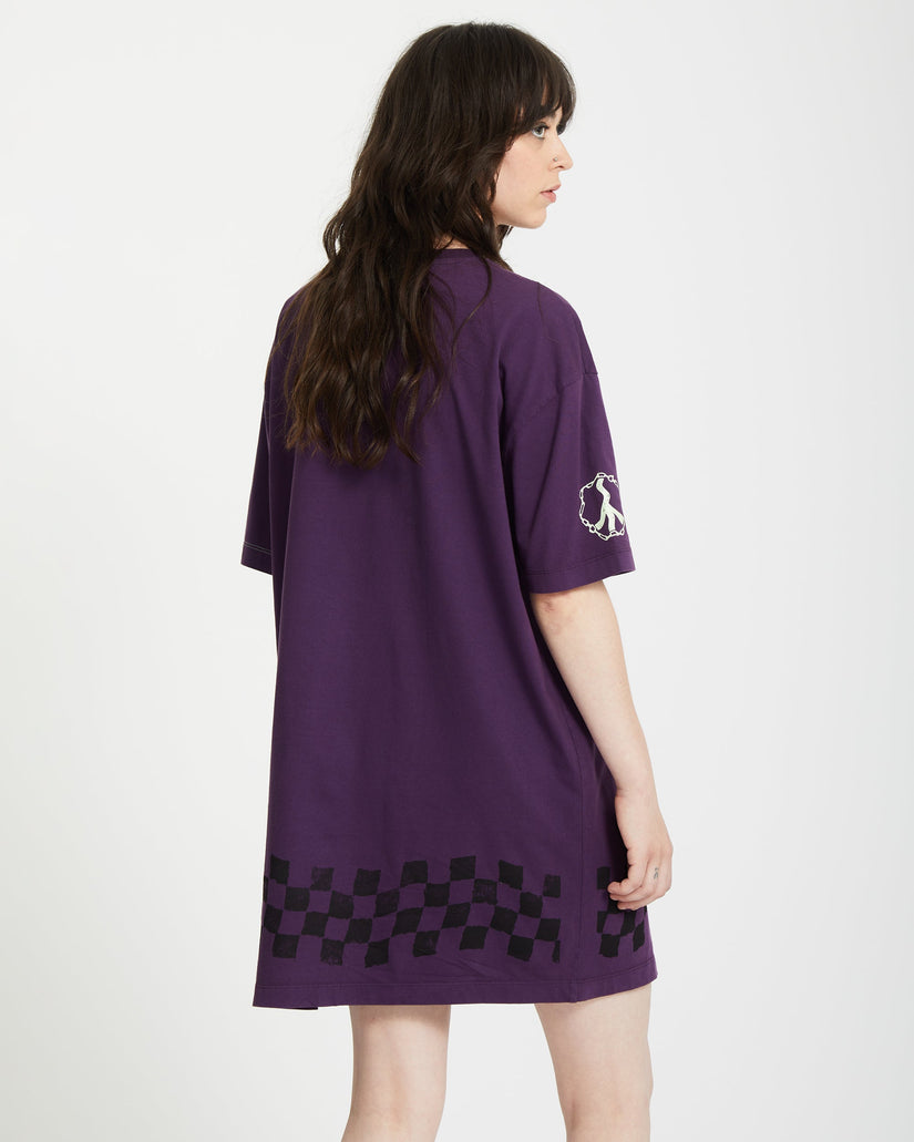 Filip Rygalski Tee Kleid - GRAPE ROYALE